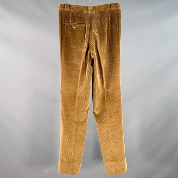 WILKES BASHFORD Size 28 Brown Tan Corduroy Pleated Casual Pants - Picture 3 of 7